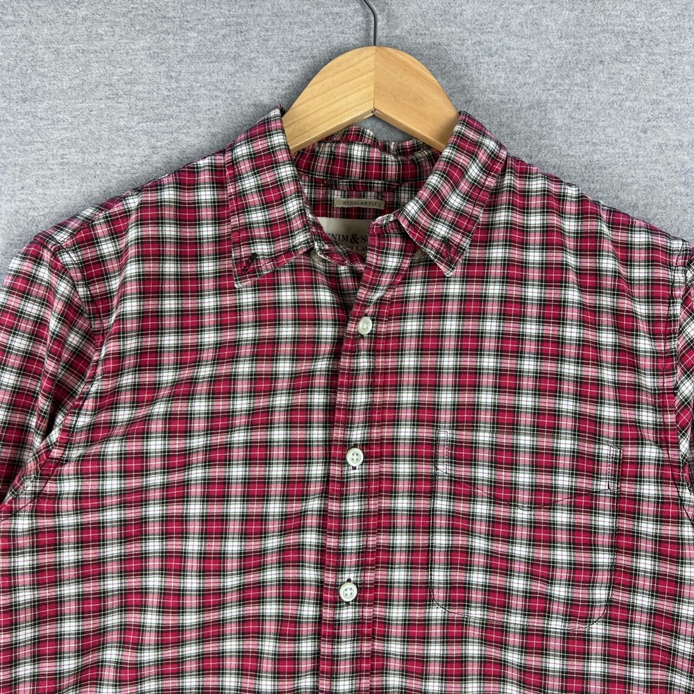 Vintage Ralph Lauren Denim & Supply Plaid Red Button Down Shirt Size S